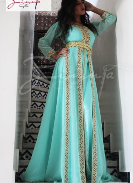 Caftan vert océan 